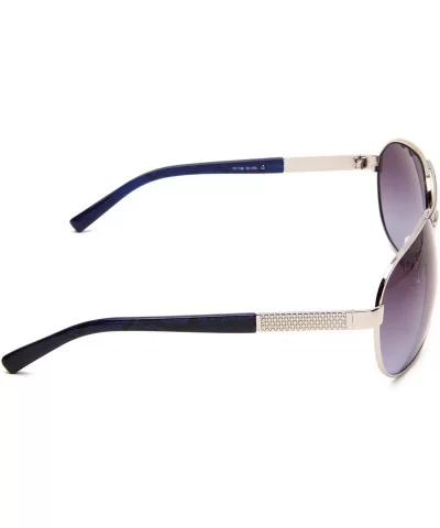 Men's R1138 Aviator Sunglasses- One Size - Silver/Blue - CW11761837F $33.39 Aviator