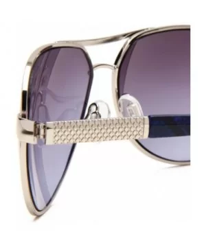 Men's R1138 Aviator Sunglasses- One Size - Silver/Blue - CW11761837F $33.39 Aviator