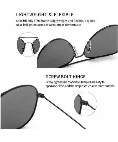 Polarized Sunglasses for Men Women Lightweight Mirror Sunglasses for Outdoor Activity Eye Glasses - CW1948GL4IG $8.71 Oversized