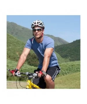 Alpha Red Blue Hiking/Mountain Biking Sunglasses with ZEISS P8010 Brown Tri-flection Lenses - CG18KMU8E2C $11.83 Sport