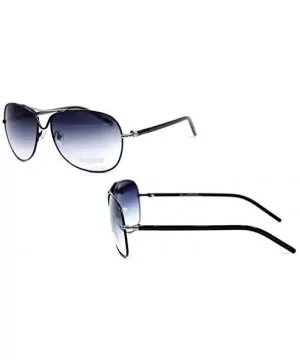 Belted Collection Women's Classic Aviator Sunglasses - Black/White - CC18HDI327A $20.62 Aviator