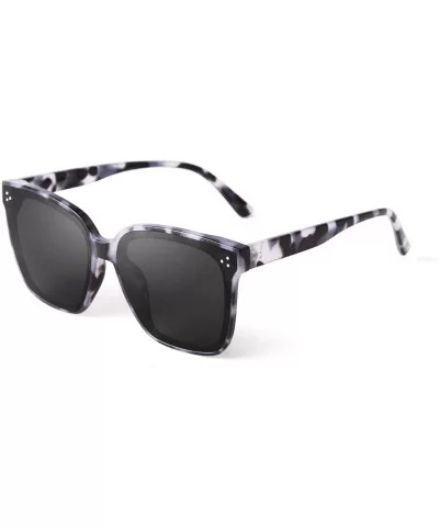 Fashion Square Sunglasses for Women Men Oversized Vintage Shades - Tortoise - C41960XRZIK $10.05 Oversized