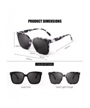 Fashion Square Sunglasses for Women Men Oversized Vintage Shades - Tortoise - C41960XRZIK $10.05 Oversized