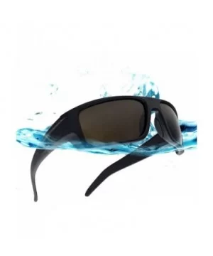 Around Polarized Lightweight Floating Sunglasses - Matte Black Frame - Amber - CS18U8M8ETO $12.22 Sport