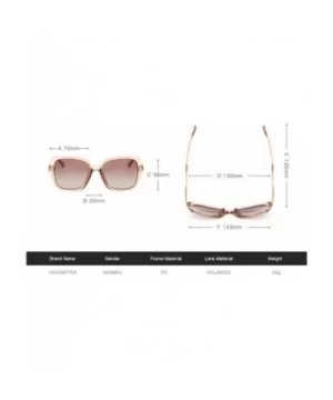 Women's Large Frame Sunglasses polarizing Anti-Ultraviolet Sunglasses - Pink - CO18YNODOAE $29.15 Goggle