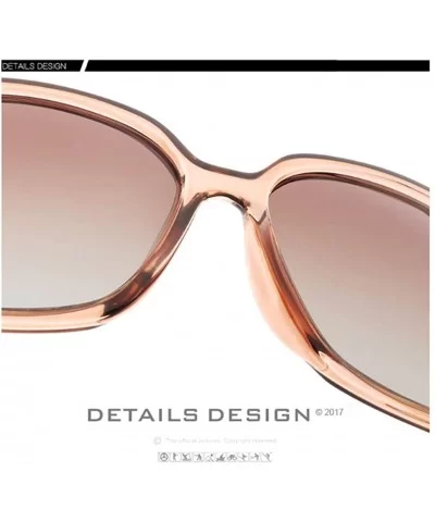 Women's Large Frame Sunglasses polarizing Anti-Ultraviolet Sunglasses - Pink - CO18YNODOAE $29.15 Goggle