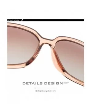 Women's Large Frame Sunglasses polarizing Anti-Ultraviolet Sunglasses - Pink - CO18YNODOAE $29.15 Goggle