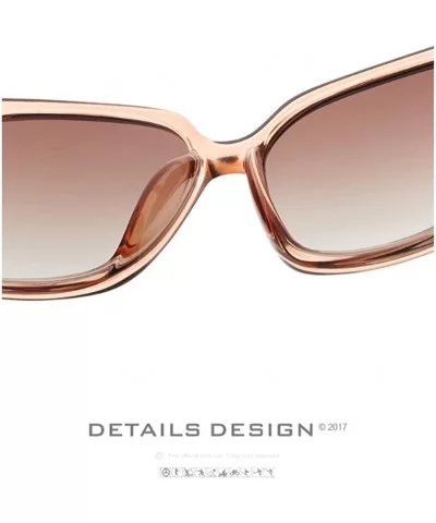 Women's Large Frame Sunglasses polarizing Anti-Ultraviolet Sunglasses - Pink - CO18YNODOAE $29.15 Goggle