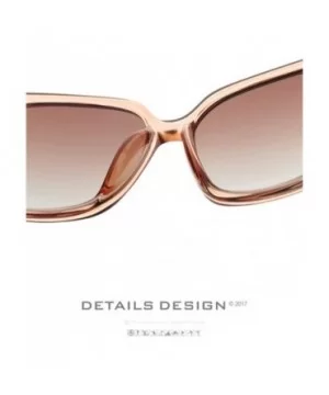 Women's Large Frame Sunglasses polarizing Anti-Ultraviolet Sunglasses - Pink - CO18YNODOAE $29.15 Goggle