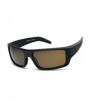 Around Polarized Lightweight Floating Sunglasses - Matte Black Frame - Amber - CS18U8M8ETO $12.22 Sport