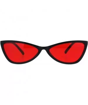 Womens Wide Butterfly Cateye Sunglasses Unique Stylish Shades UV 400 - Black (Red) - CV18S9XQ4G9 $7.54 Butterfly