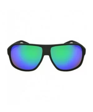 Geo Shield Fashion Retro Sunglasses Shades - Green-blue - CY11JRVUP87 $7.09 Shield