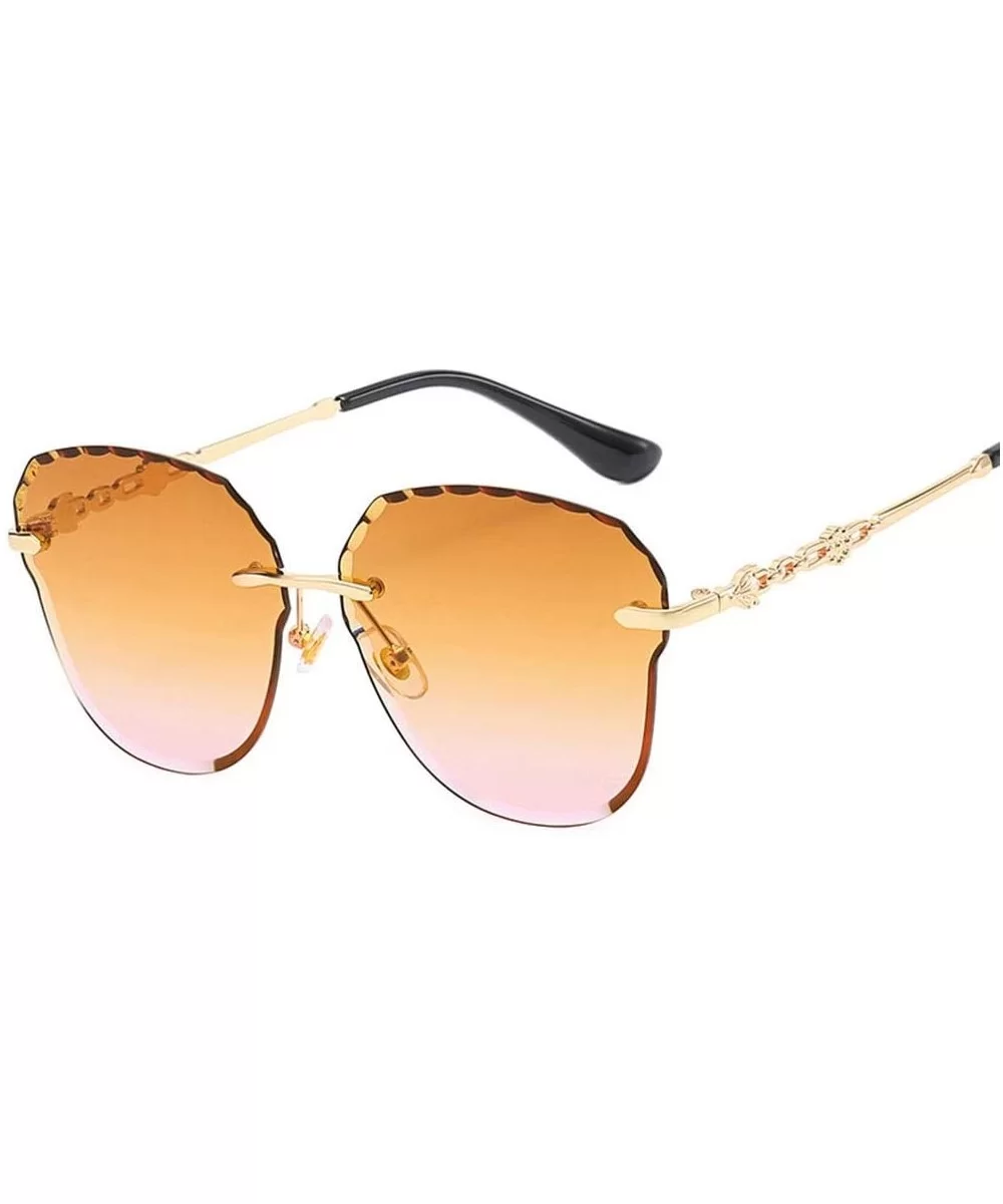 Sunglasses Oversized Lightweight Comfort Protection - Tea Pink - C718WGEYIKM $22.77 Oversized