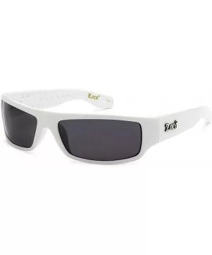 White Hardcore Sunglasses JE3009W + Free Micro Fiber Bag - C6116NKVMK5 $6.94 Wrap