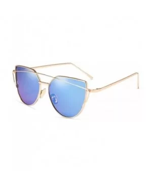 Cat Eye Sunglasses Women 2019 Brand Designer Sun Glasses Reflection Mirrors UV400 - Xy1904-5 - C318W8URT0T $11.45 Cat Eye