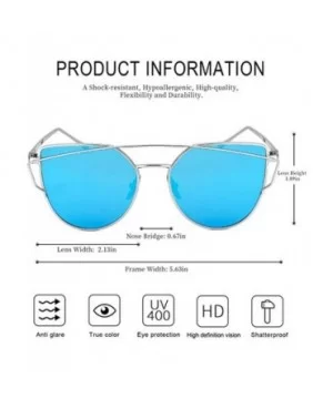 Cat Eye Sunglasses Women 2019 Brand Designer Sun Glasses Reflection Mirrors UV400 - Xy1904-5 - C318W8URT0T $11.45 Cat Eye