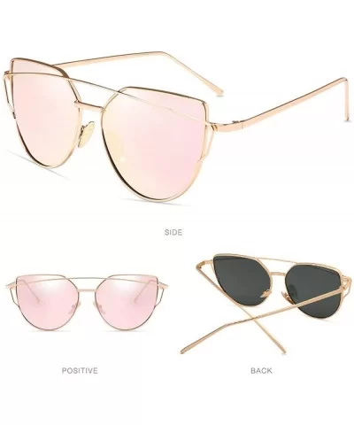 Cat Eye Sunglasses Women 2019 Brand Designer Sun Glasses Reflection Mirrors UV400 - Xy1904-5 - C318W8URT0T $11.45 Cat Eye