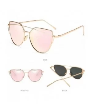 Cat Eye Sunglasses Women 2019 Brand Designer Sun Glasses Reflection Mirrors UV400 - Xy1904-5 - C318W8URT0T $11.45 Cat Eye