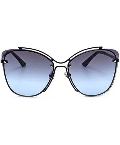 2019 new sunglasses - rivets double beam sunglasses fashion cat eyes sunglasses ladies - G - CT18S8N3M8X $42.44 Cat Eye