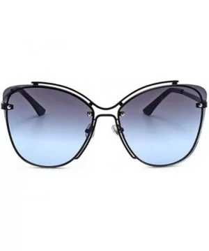 2019 new sunglasses - rivets double beam sunglasses fashion cat eyes sunglasses ladies - G - CT18S8N3M8X $42.44 Cat Eye