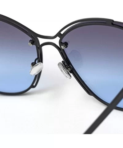 2019 new sunglasses - rivets double beam sunglasses fashion cat eyes sunglasses ladies - G - CT18S8N3M8X $42.44 Cat Eye