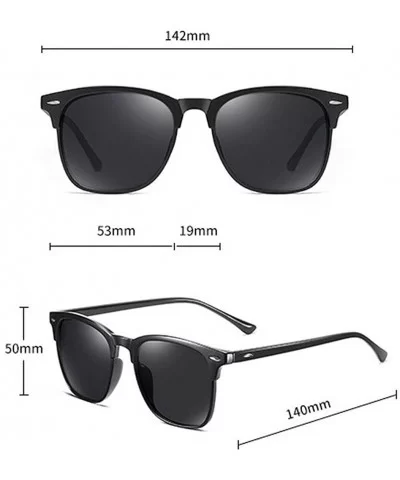 new myopia polarized sunglasses classic retro men outdoor riding polarized sunglasses - CX18AWHUXEH $11.91 Square