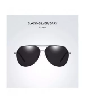 Polarizer Men's Metal Bi-beam Pilot Sunglasses Driving Glasses - C - CB18QR7769Q $37.33 Aviator