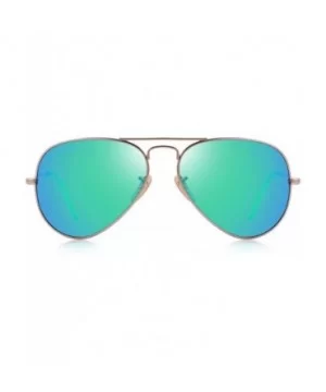 Classic Pilot Polarized Sunglasses for Men/Women58mm O8025 - Gold&green - CL18H375SDX $12.67 Aviator