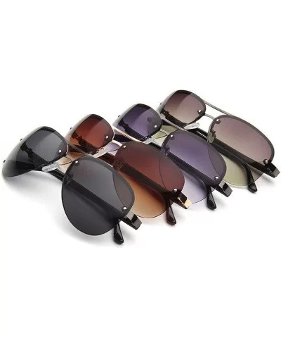 Classic Men Sunglasses Women Outdoor Vintage Big Fe UV400 Driving Travel Sun Glasses - Double Gray - CB18W8D2G5M $6.92 Sport