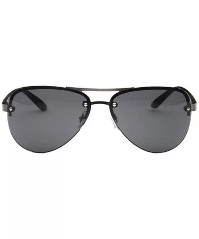 Classic Men Sunglasses Women Outdoor Vintage Big Fe UV400 Driving Travel Sun Glasses - Double Gray - CB18W8D2G5M $6.92 Sport