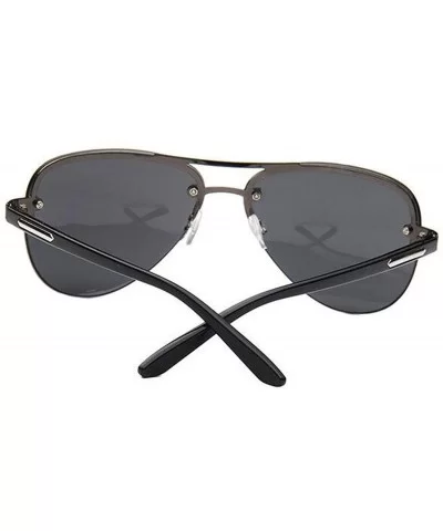 Classic Men Sunglasses Women Outdoor Vintage Big Fe UV400 Driving Travel Sun Glasses - Double Gray - CB18W8D2G5M $6.92 Sport