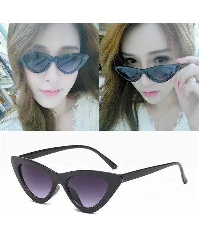 Sunglasses for Women Cat Eye Vintage Sunglasses Retro Glasses Eyewear UV 400 Protection - D - CA18QMY425X $4.41 Cat Eye