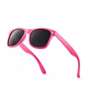 Classic Polarized Sunglasses - Matte Hot Pink - Smoke - CU1960TU3DR $8.82 Rectangular