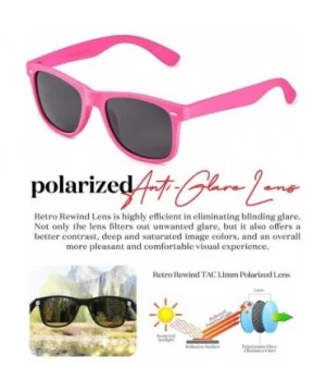 Classic Polarized Sunglasses - Matte Hot Pink - Smoke - CU1960TU3DR $8.82 Rectangular