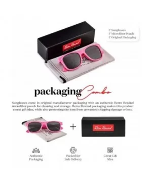 Classic Polarized Sunglasses - Matte Hot Pink - Smoke - CU1960TU3DR $8.82 Rectangular