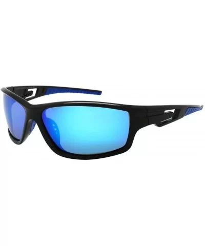 Polarized Sports Wrap Sunglasses for Men Women 100% UV Protection 570052MT - CH183MZIMUL $9.69 Wrap