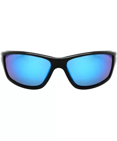 Polarized Sports Wrap Sunglasses for Men Women 100% UV Protection 570052MT - CH183MZIMUL $9.69 Wrap