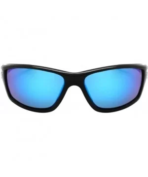 Polarized Sports Wrap Sunglasses for Men Women 100% UV Protection 570052MT - CH183MZIMUL $9.69 Wrap