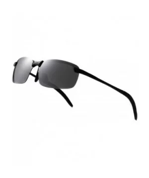 Rectangular Sunglasses for Men Women-Polarized UV400 Rimless Fashion Unisex Driving Sun Glasses - CC18QNSIMQZ $30.25 Rimless