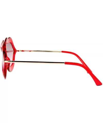 Love Lip Shape Kiss Womens Sunglasses - Red - CW12K07RBGF $5.19 Oval