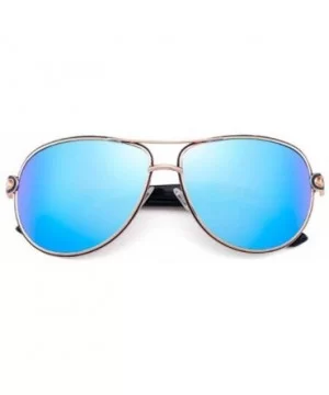 PC material sunglasses- fashion polarized frame sunglasses Multi-color optional - D - C018RZ3O4CI $57.80 Aviator