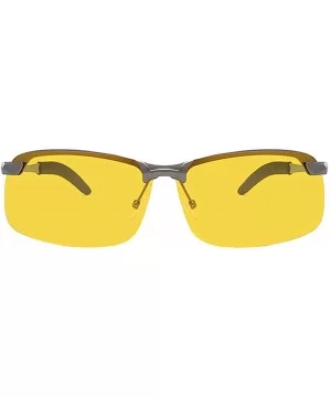 HD Aluminium Polarized Sunglasses Men Safe Driving Fishing UV Protection Sports Outdoor Eyewear - Yellow - CD18SZHX9S0 $4.76 ...