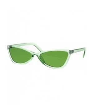 Wide Cateye Butterfly Sunglasses Womens Trendy Translucent Color Frame - Green - C518H8K6K05 $7.77 Butterfly