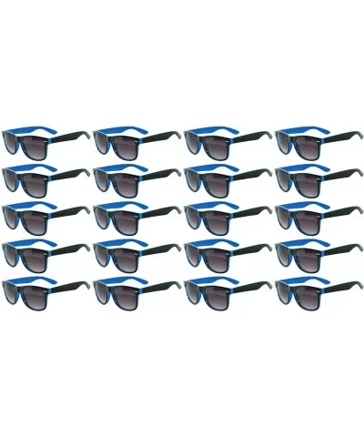 20 pairs Per Case Wholesale Lot Retro Vintage Sunglasses 2 Tone Smoke Lens - 20_pairs_two_tone_smoke_blue - CB18CTWDA7C $25.3...