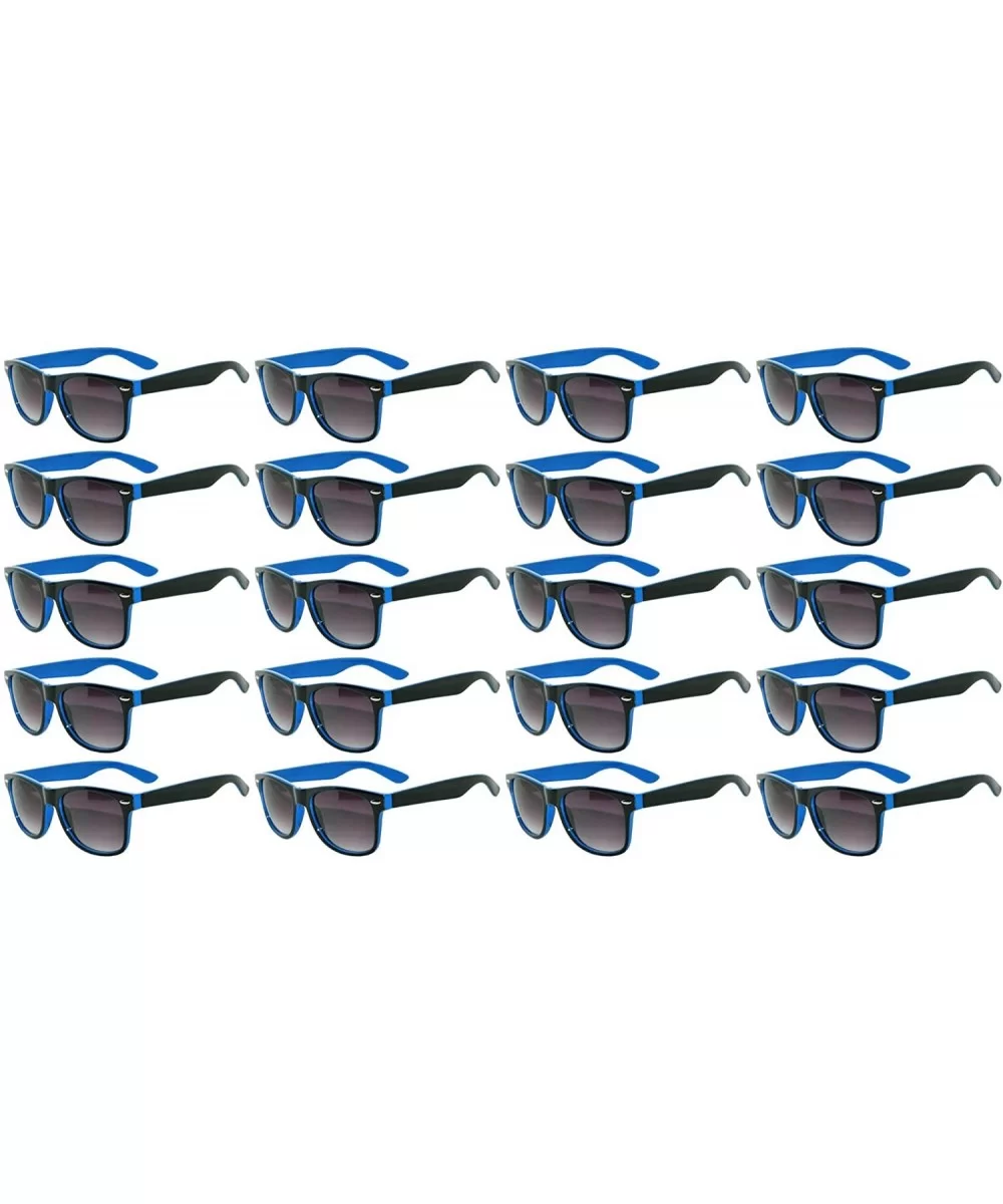 20 pairs Per Case Wholesale Lot Retro Vintage Sunglasses 2 Tone Smoke Lens - 20_pairs_two_tone_smoke_blue - CB18CTWDA7C $25.3...