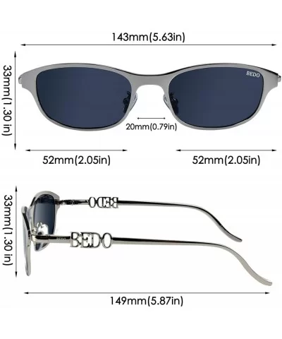 Designer Sunglasses Rectangular Polarized - CU194EL6TXR $23.96 Sport