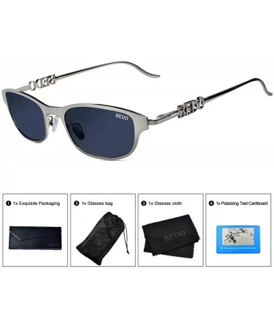 Designer Sunglasses Rectangular Polarized - CU194EL6TXR $23.96 Sport