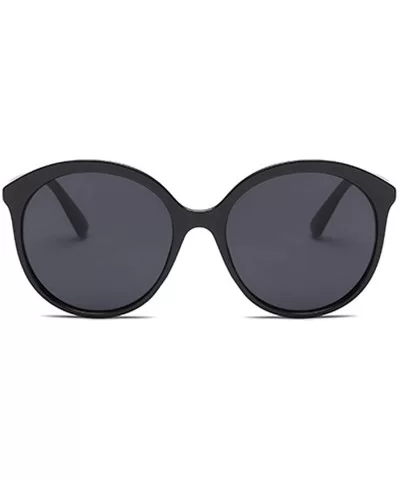 Female Big box Sunglasses Shade Glasses Men and women Sunglasses - Black - C218LLCCITH $5.45 Sport