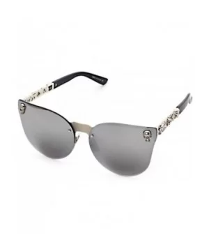 Man and woman Metal sunglasses Oval glasses - C4 - CX18D24IU6Q $11.32 Oval