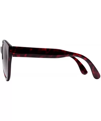 Womens Round Cat Eye Bifocal Sunglasses - 2 Pair Included with Soft Carrying Cases - Sangria - CF196WH6KYD $15.10 Round